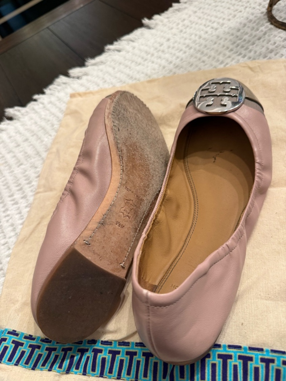 Tory Burch Cap-Toe Minnie Travel Ballet Flats - Picture 3 of 5